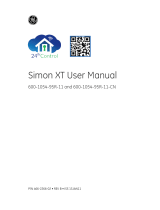 GE Simon XT 600-1054-95R-11 User manual