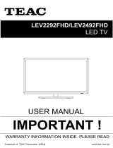 TEAC LEV2492FHD User manual