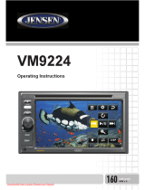 Jensen VM9224 Operating Instructions Manual