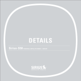 Sirius Satellite Radio S50TK1, S50 Receiver Kit User manual