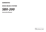 ONKYO SBX-200 User manual