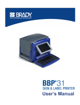 Brady BBP31 User manual