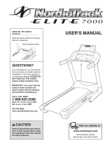 NordicTrack Elite 7000 Treadmill User manual