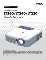 NEC LT260 Owner's manual