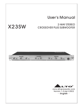 Alto X23SW User manual