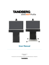 TANDBERG 3000 MXP Profile User manual