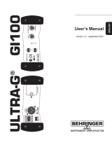 Behringer GI100 User manual