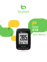 Bryton Rider 310 User manual