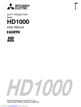 Mitsubishi Electric HD1000 User manual
