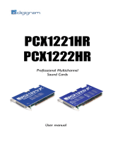 Digigram PCX1221HR User manual