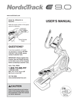 NordicTrack E 9.0 User manual