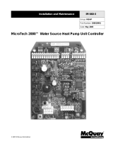 McQuay MicroTech 2000 Installation and Maintenance Manual