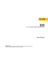 Fluke 233/A Remote Display Automotive Digital Multimeter Kit User manual