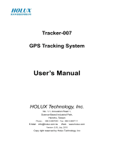 Holux Tracker-007 User manual