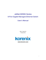 Korenix JetNet 6059G User manual