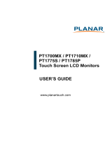 Planar touch screen lcd monitors User manual