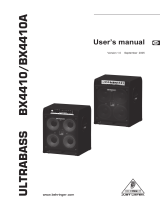 Behringer Ultrabass BX4410 User manual
