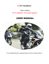 G6 BT Interphone User manual