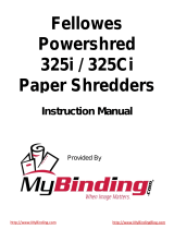 MyBinding Fellows 325i / 325Ci User manual