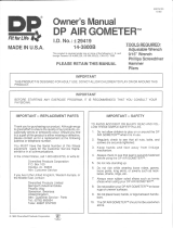 DP AIR GOMETER Owner's manual