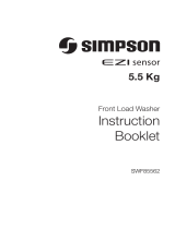 Simpson SWF85562 EZI sensor Operating instructions