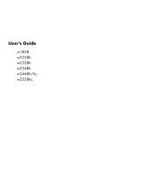 HP (Hewlett-Packard) Value 23-inch Displays User manual