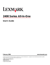 Lexmark x2480 - All-in-One Printer With PictBridge User manual