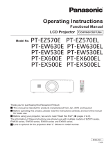 Panasonic PT-EZ570E User manual