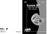 Hasbro Tunes 32 digital music Player Operating instructions