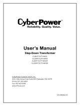 CyberPower OL10000RT3UPDUTF Step-Down Transformer User manual