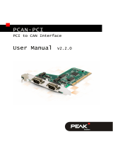 PEAK PCAN-PCI User manual