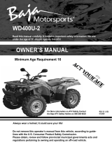 Baja motorsports WD400-U Owner's manual