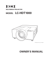 Eiki LC-HDT1000 User manual