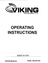Viking SINGLE PISTON SANDER (MINI VIKE) V101 User manual