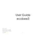 ecobee 3 smarter wi-fi thermostat User manual
