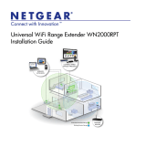 Netgear WN2000RPT - Universal WiFi Range Extender User manual
