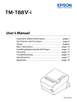 Epson TM-T88V-i with VGA or COM User manual