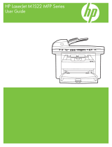HP LaserJet M1522 Multifunction Printer series User guide