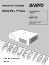 Sanyo PLC-WXU30A User manual