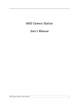 Axis Camera Station User manual