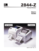 Zebra LP 2844-Z User manual