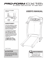 ProForm PFTL590040 User manual