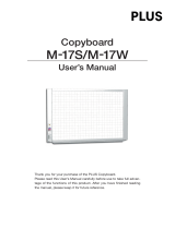 Plus M-17S, M-17W User manual