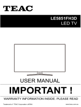 TEAC LE5851FH3D User manual