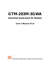 ICP DAS USA GTM-203M-3GWA User manual