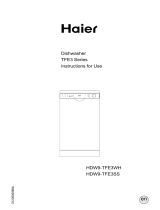 Haier HDW9TFE3WH HA AA User manual