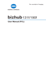 Konica Minolta BIZHUB 190F User manual