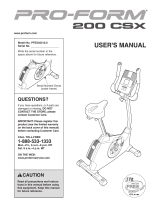 Pro-Form 200 CSX User manual