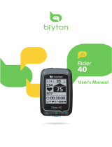 Bryton Rider User manual