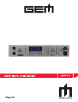 GEM GM-X Owner's manual